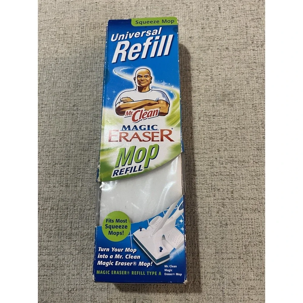 Mr Clean Magic Eraser Universal Mop Refill Type A Fits‎ Most Squeeze Mops
